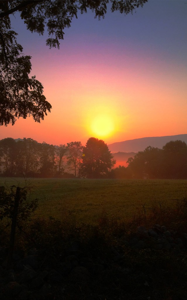 vernon valley farm - sunset